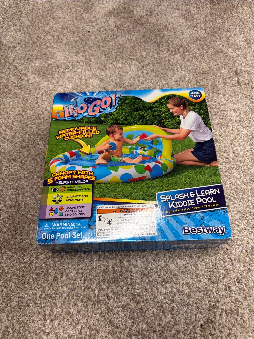 H20 go splash and learn kiddie pool